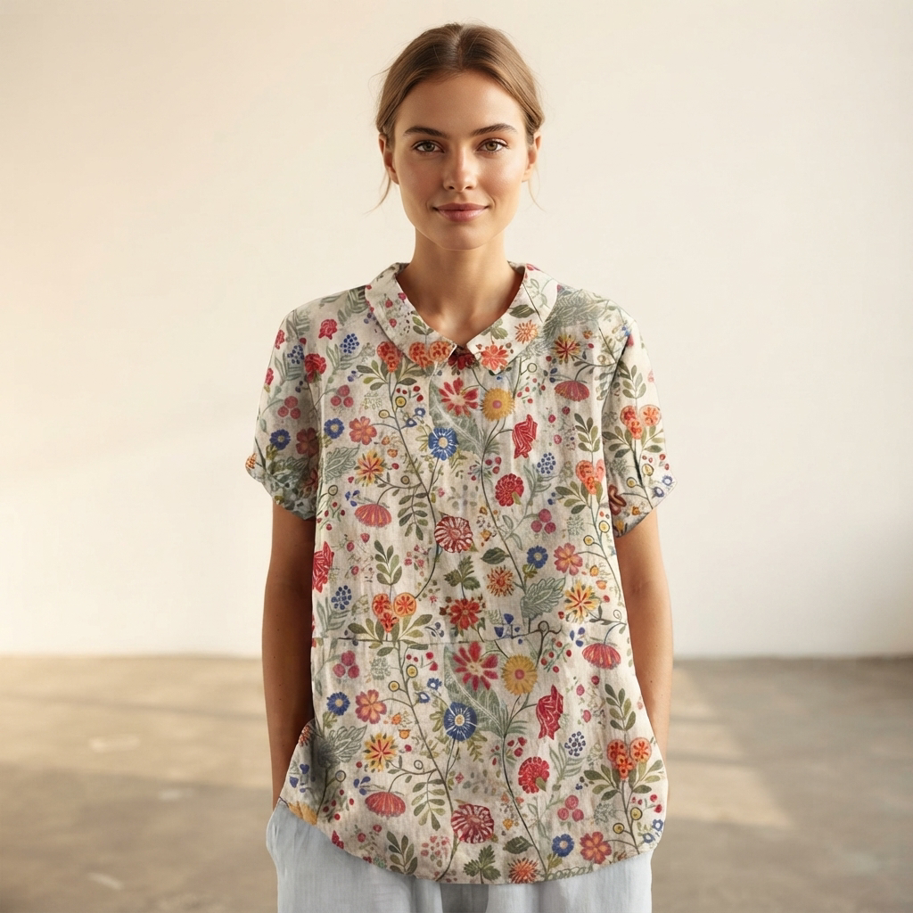 Salmah - Stilvolle und Leichtfallende Bluse