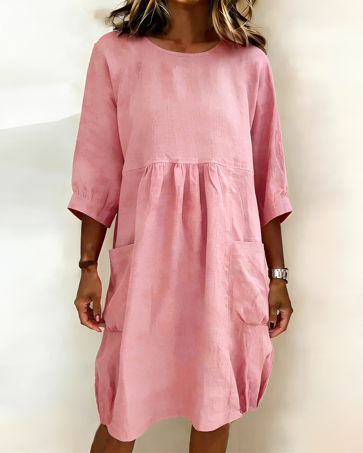 Shadia - Komfortables und Lockers Midikleid