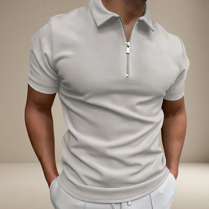 Kesean - Freizeit-Poloshirt mit teilweisem Reißverschluss