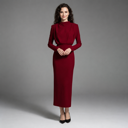 Darby - Stilvolles Langarmkleid