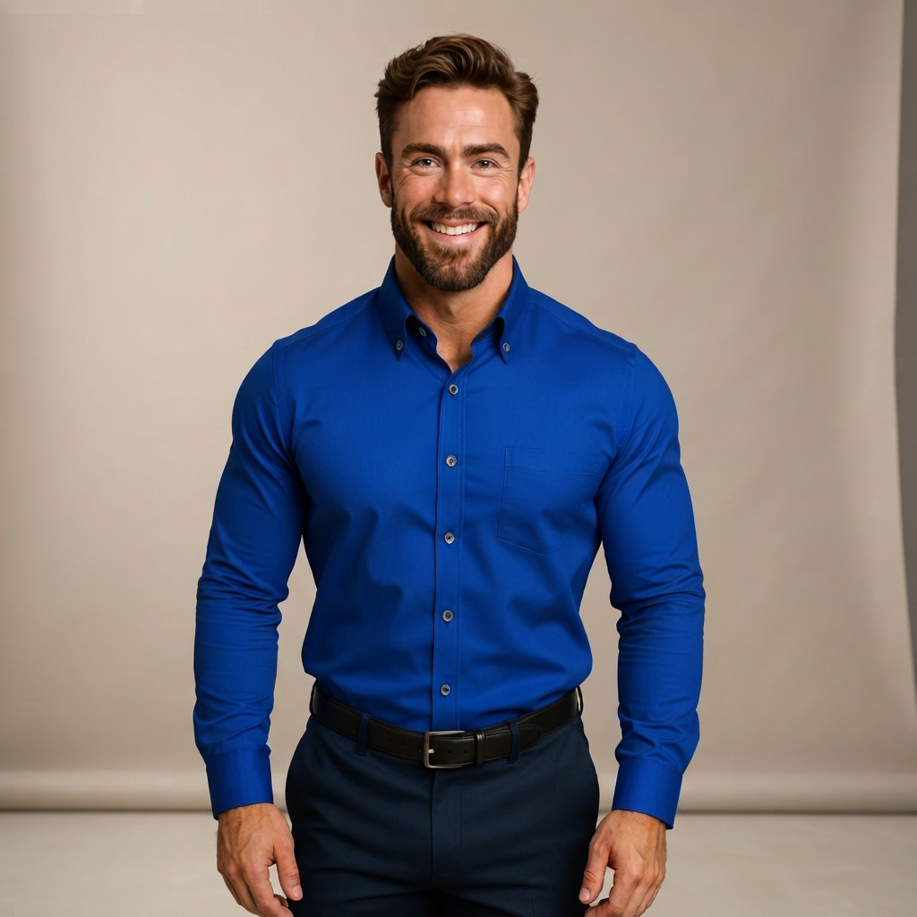 Giovanni - Flexibles Langarm-Poloshirt