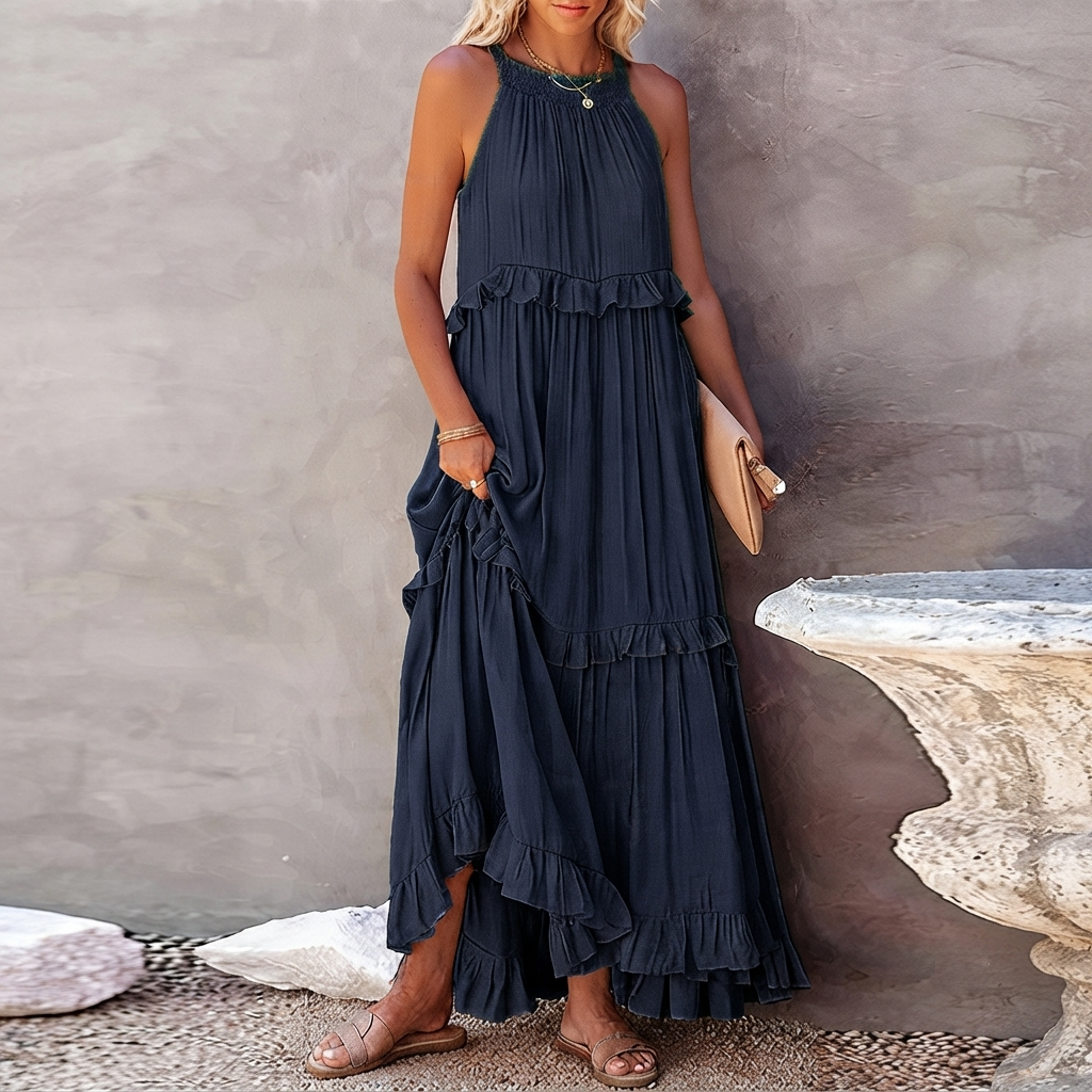 Vessa - Schickes Stufen-Maxikleid
