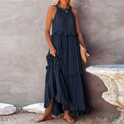 Vessa - Schickes Stufen-Maxikleid