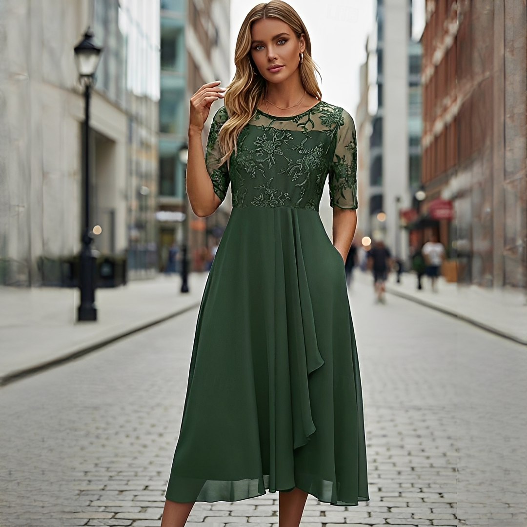 Victoria - Raffiniertes Spitzen-Hohles Kleid