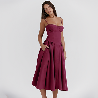 Michaela - Stilvolles und elegantes Midi-Kleid