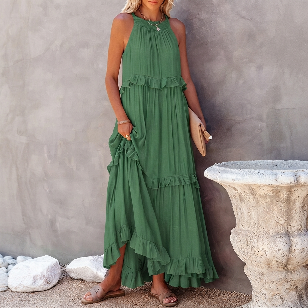 Vessa - Schickes Stufen-Maxikleid