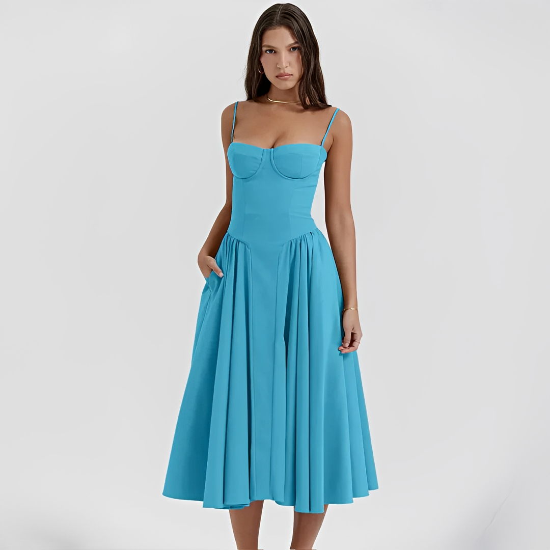 Michaela - Stilvolles und elegantes Midi-Kleid
