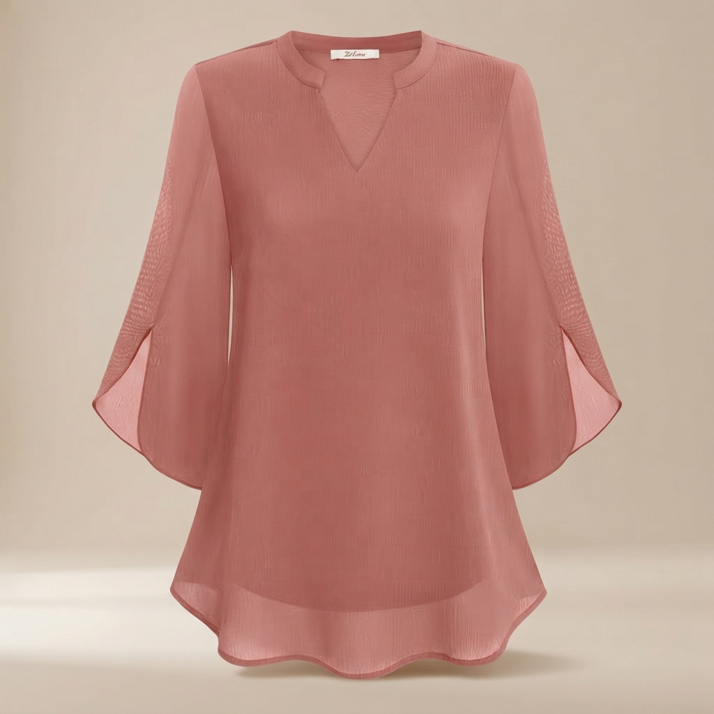 Arsine - Modische, locker geschnittene Bluse mit V-Ausschnitt
