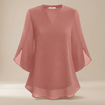 Arsine - Modische, locker geschnittene Bluse mit V-Ausschnitt