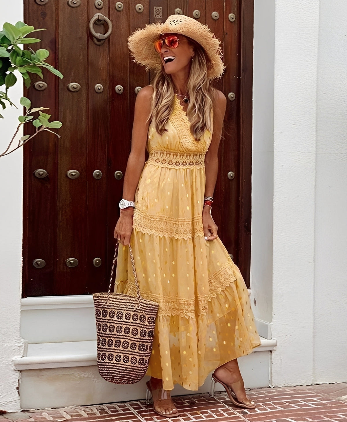 Jesse - Eleganter Maxirock im Boho-Stil für Frauen