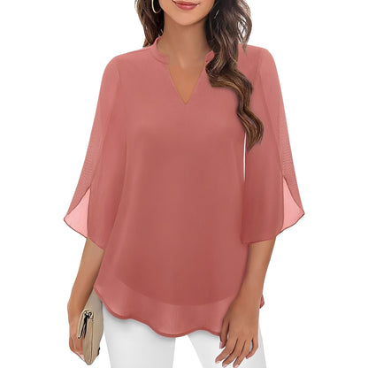 Vanessa - Bluse mit V-Ausschnitt für Damen