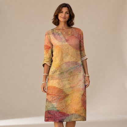 Ninna - Elegantes und schmeichelhaftes Kleid mit V-Ausschnitt