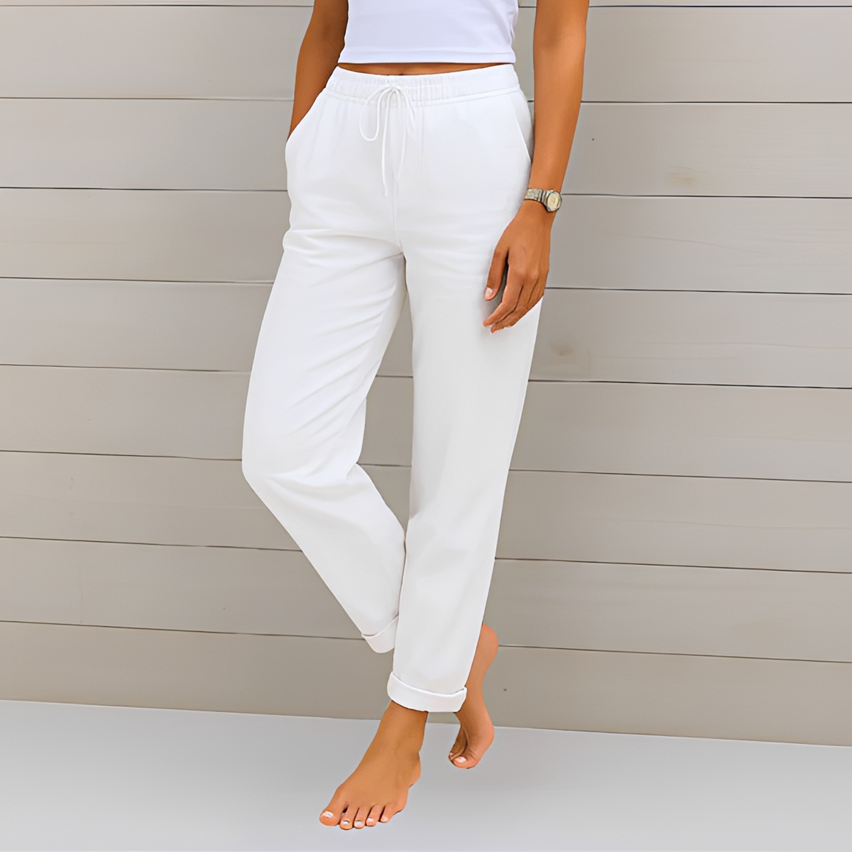 Audrey - Bequeme Hosen mit Kordel