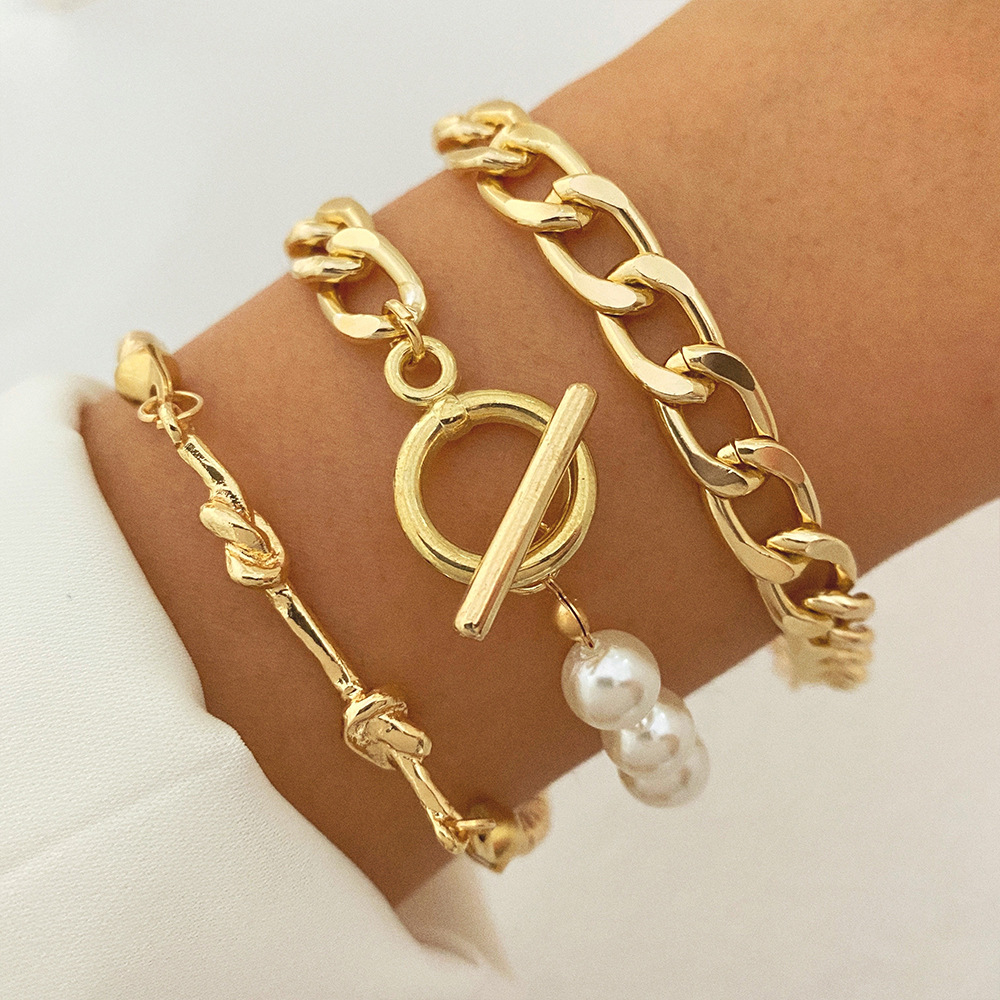 18K Goldarmband - Armbandset für Mädchen in Gold