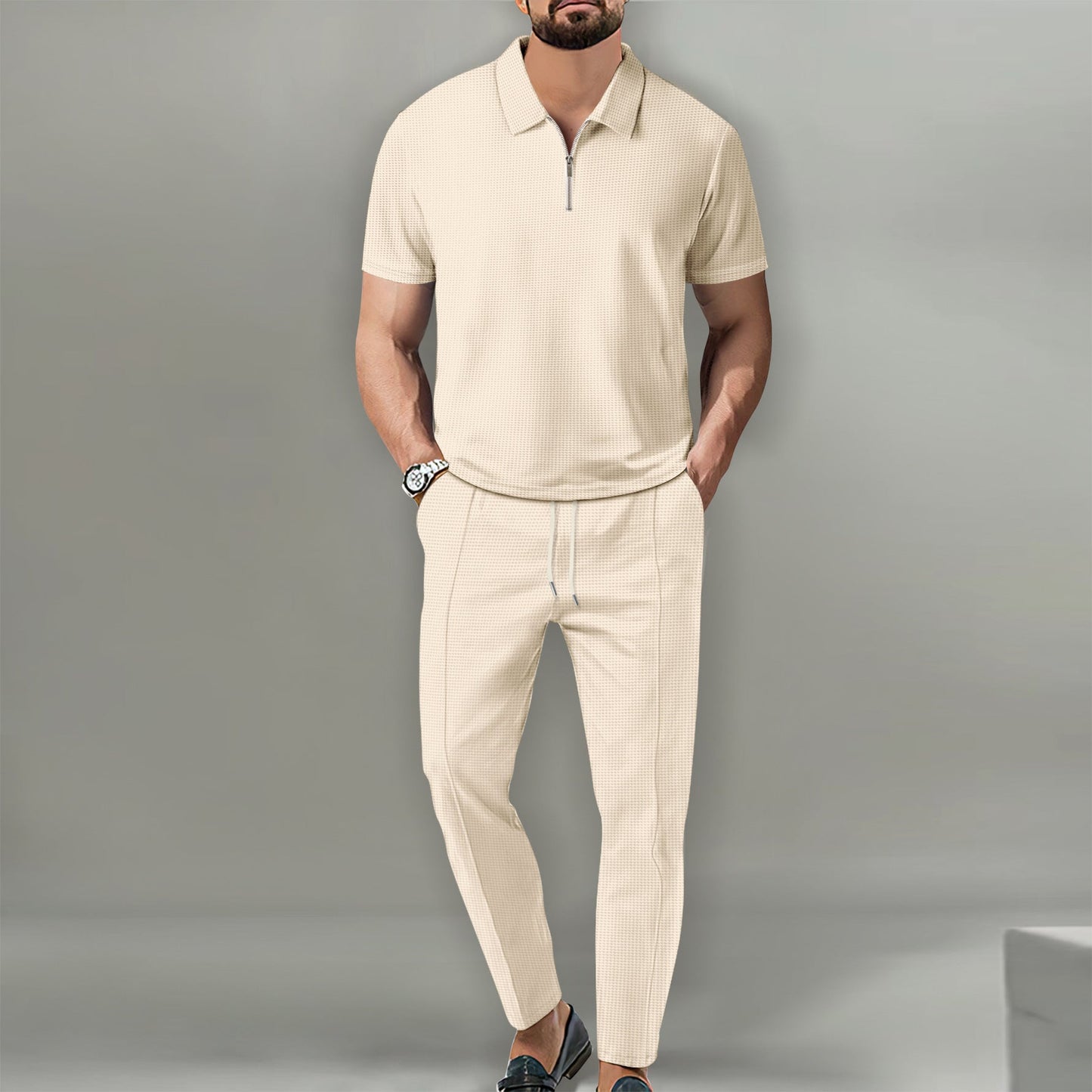 Charles - Elegantes Waffelset für Herren