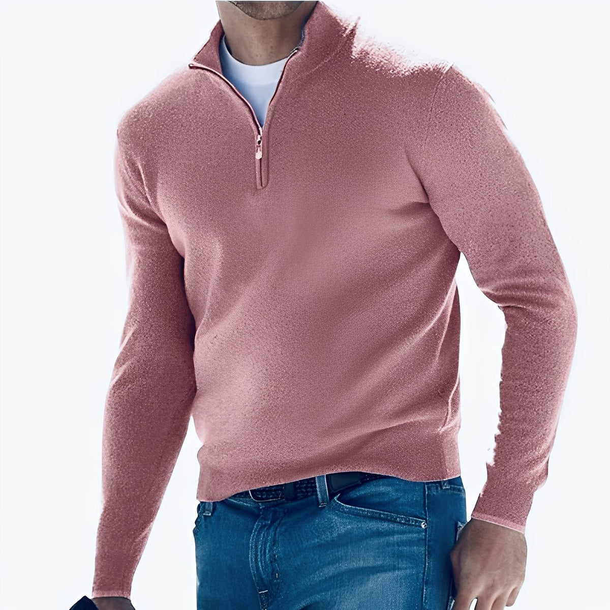 Nash - Freizeit-Pullover mit halbem Reißverschluss