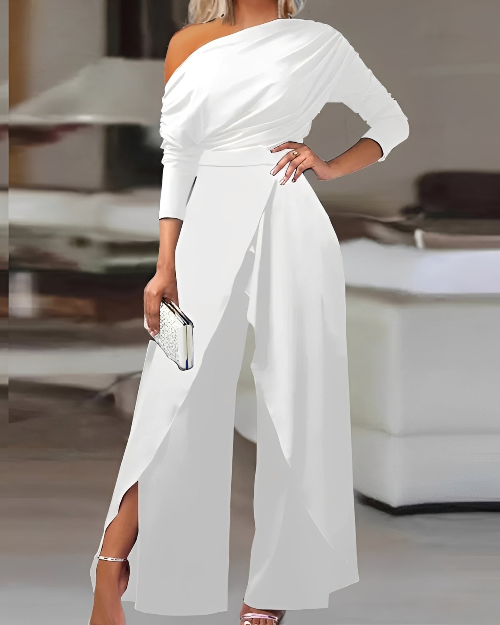 Carla - Eleganter Overall, weiter Schnitt für Frauen