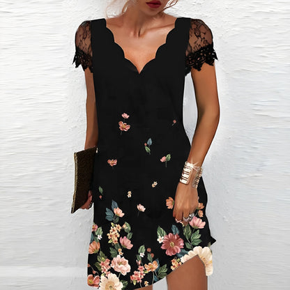 Vanessa - Elegantes Kleid mit Blumenmuster für Frauen