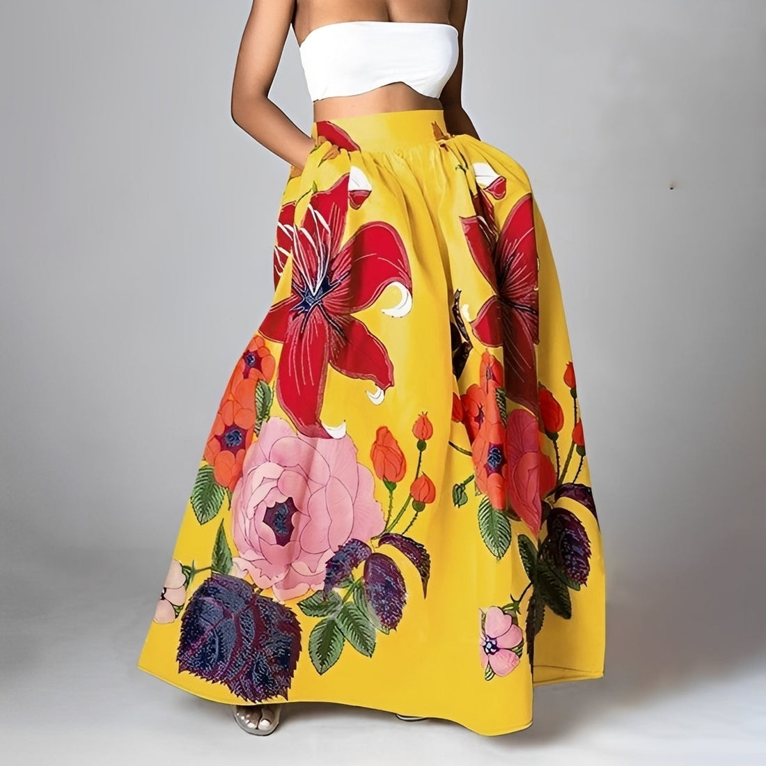 Jessica - Eleganter Boho-Rock mit hoher Taille für Frauen