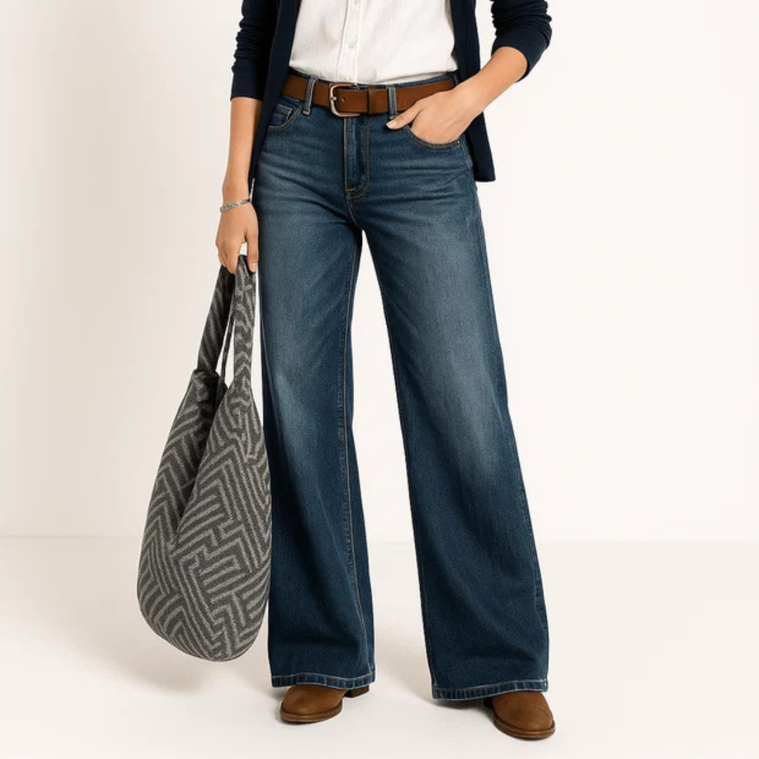 Majken - Elegante Jeans mit weitem Bein