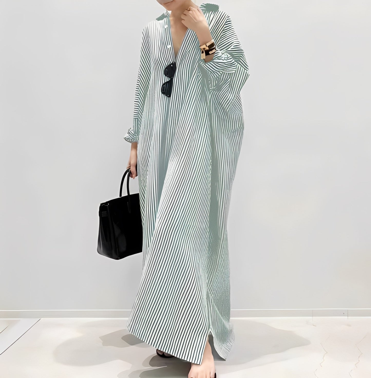 Jasmine - Elegantes Hemdkleid mit Streifen für Frauen