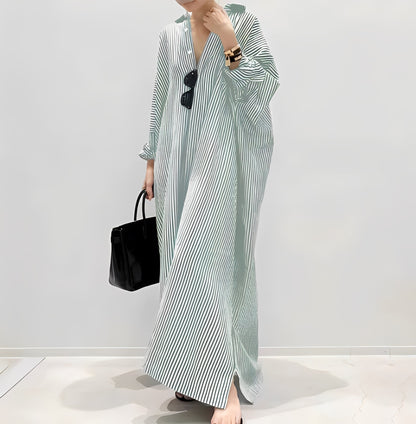 Jasmine - Elegantes Hemdkleid mit Streifen für Frauen