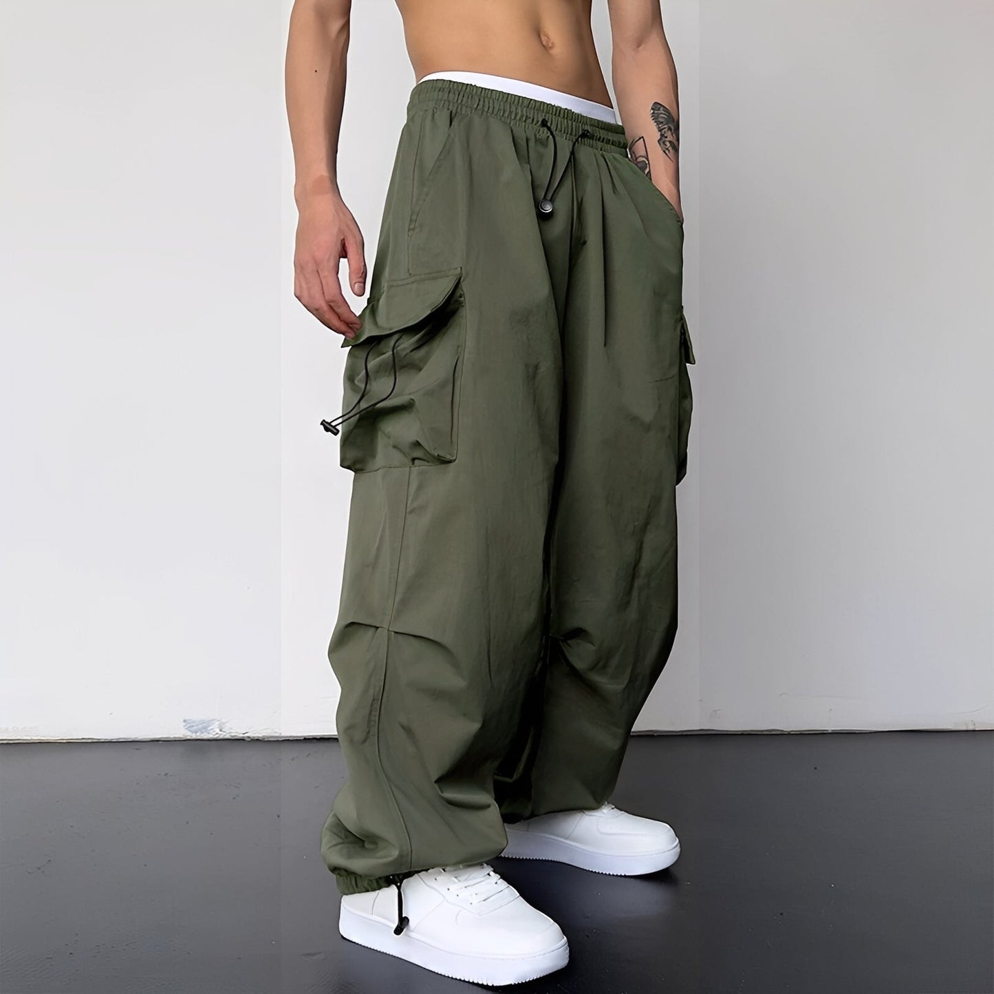 Kaleb - Stylische Baggy-Cargohose für Herren