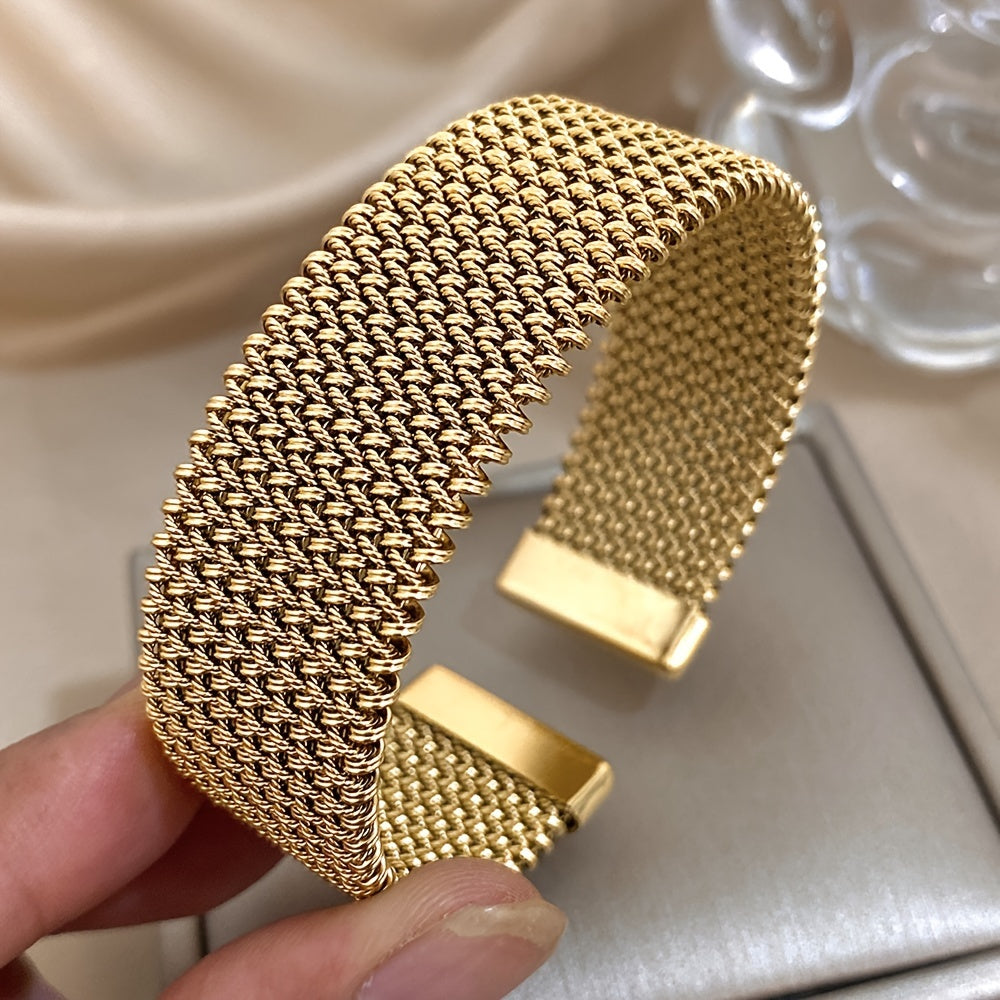 Raya – Armband aus Titanstahl mit graviertem Kabel