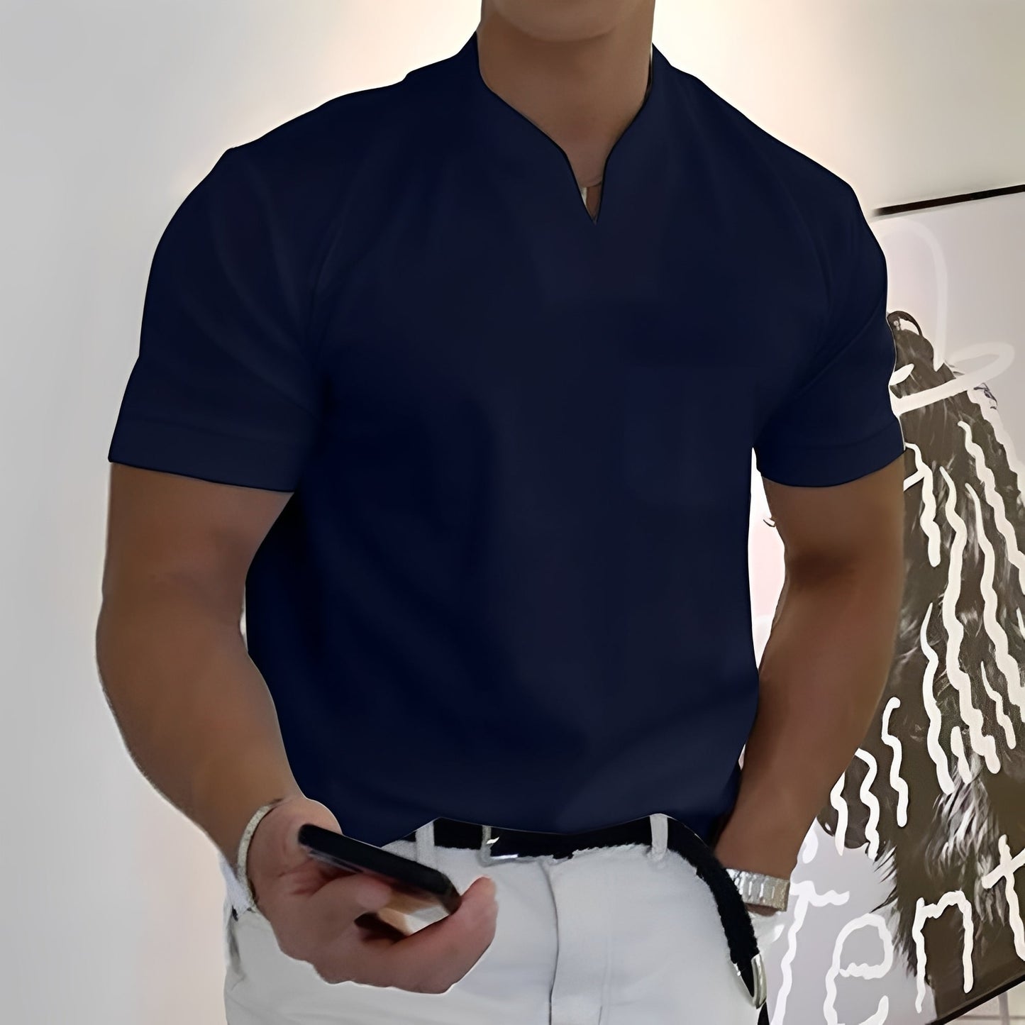 Joel - Lockeres Hemd mit Gummizug für Männer