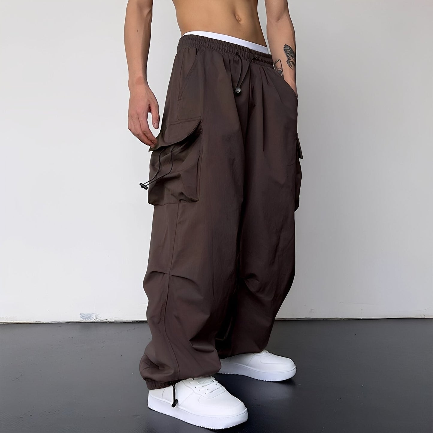 Kaleb - Stylische Baggy-Cargohose für Herren