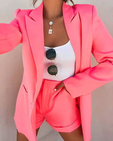 Jessie - Entspanntes Set mit Blazer und Shorts für Frauen
