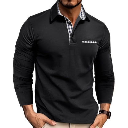 Rupert - Komfortables Langarm-Poloshirt für Herren