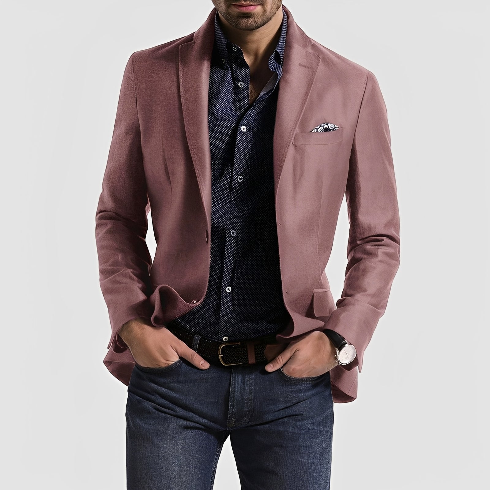 George - Eleganter Herrenblazer mit Zweiknopfverschluss