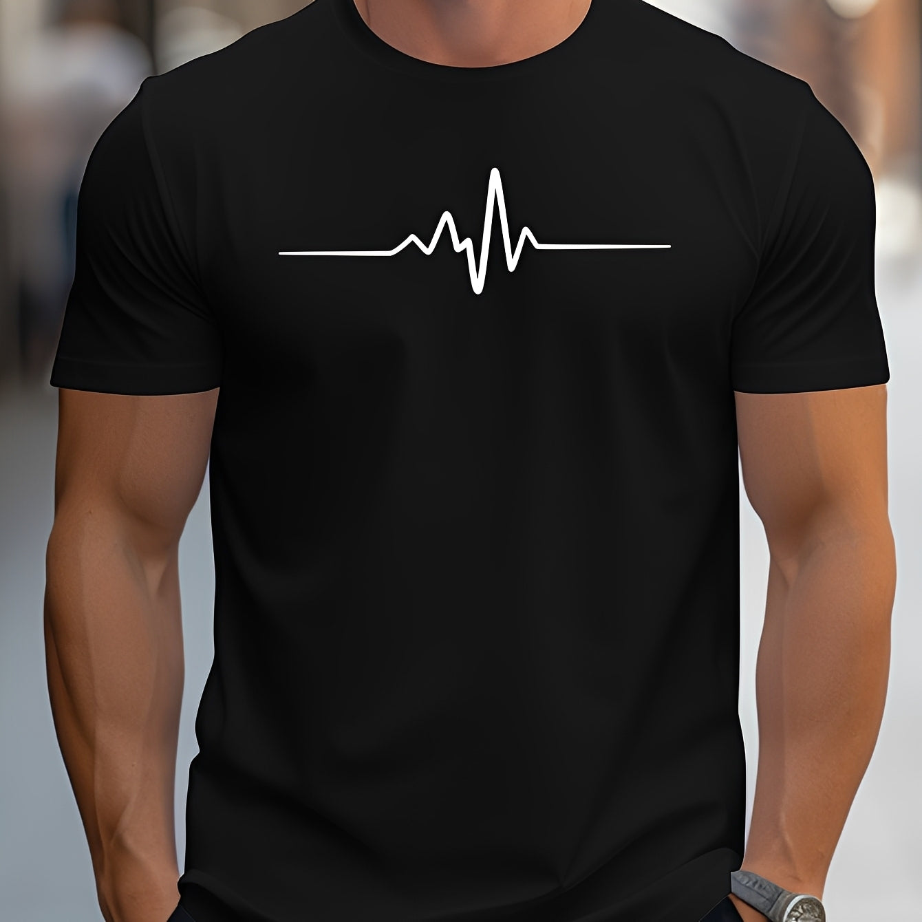 Russell - Bedrucktes Slim-Fit-T-Shirt für Männer