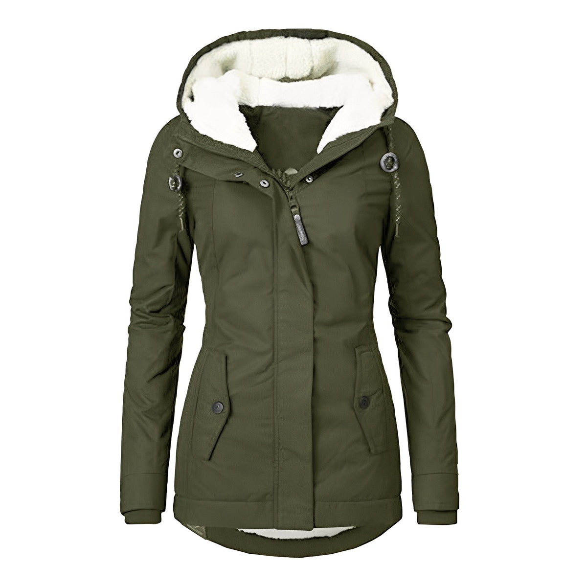 Earleen - Angenehme und kuschelige Jacke mit Kapuze