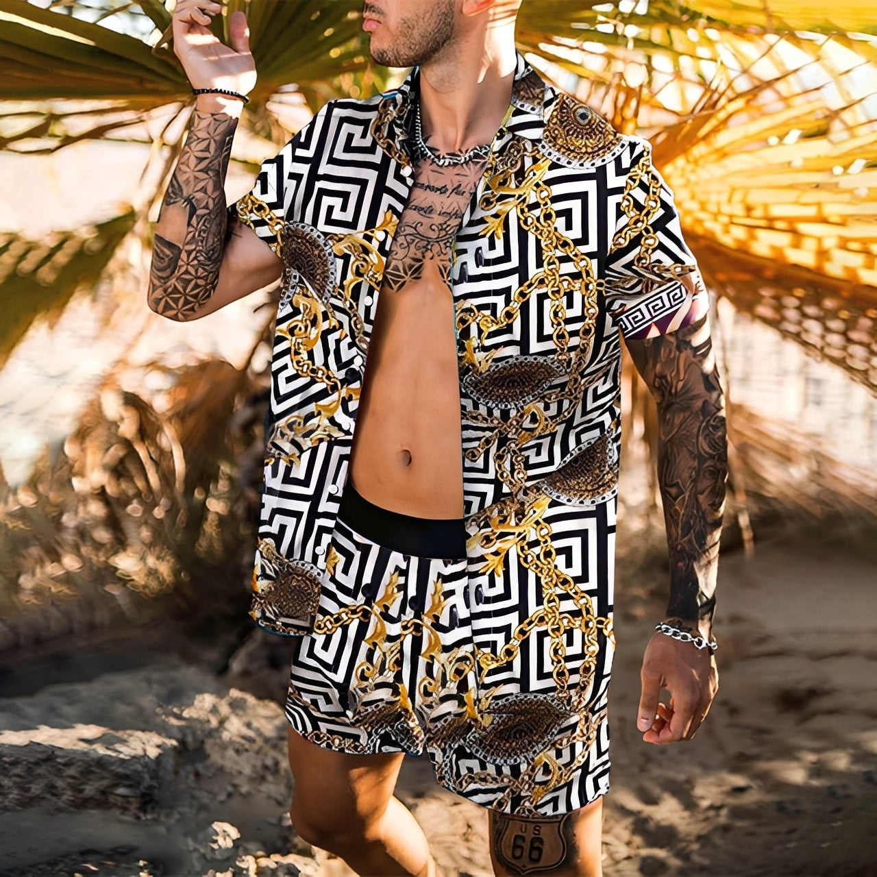 Lucas - Elegante Hawaiihemd-Sets für Männer