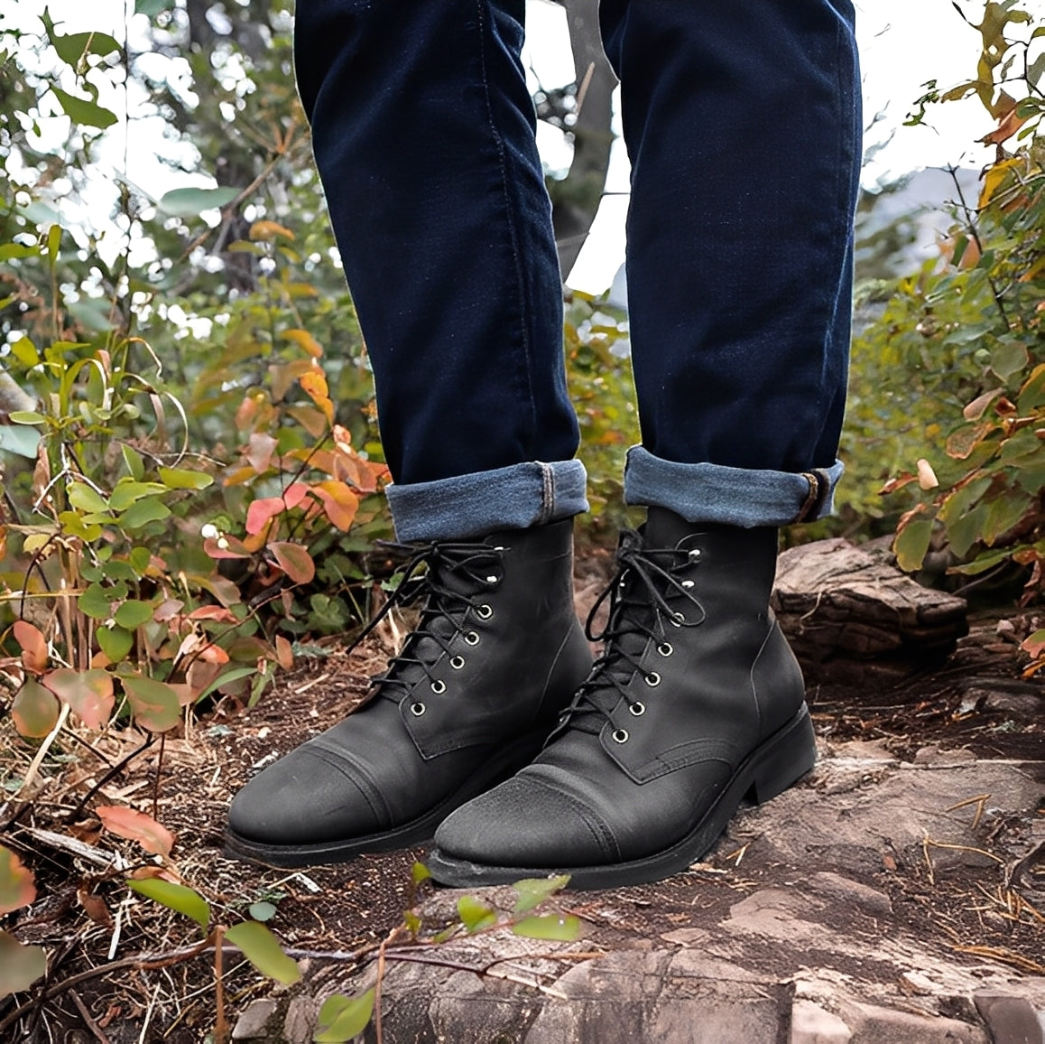 Lucrèce - Schnürstiefel im Vintage-Design