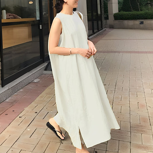 Carly - Plissiertes, ärmelloses Freizeitkleid für Damen
