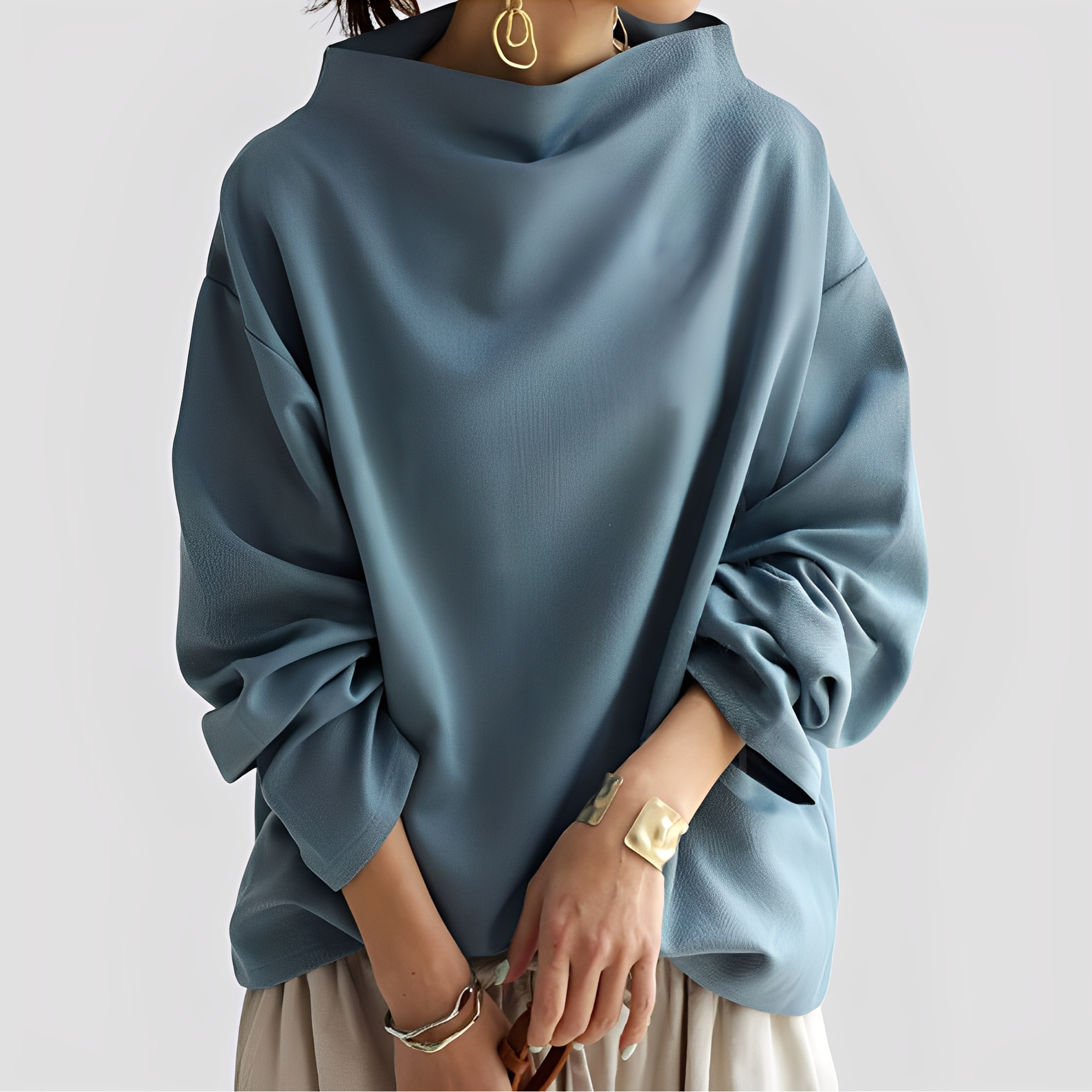 Romayne - Modischer Damen-Rollkragenpullover