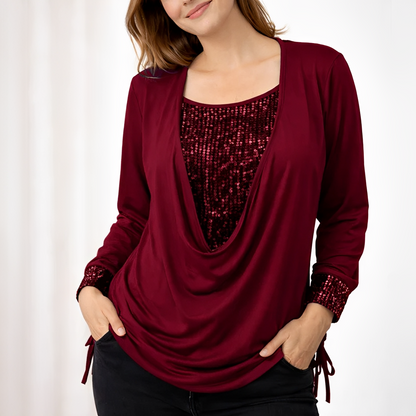 Klarise - Elegante Bluse mit langen Ärmeln für Damen