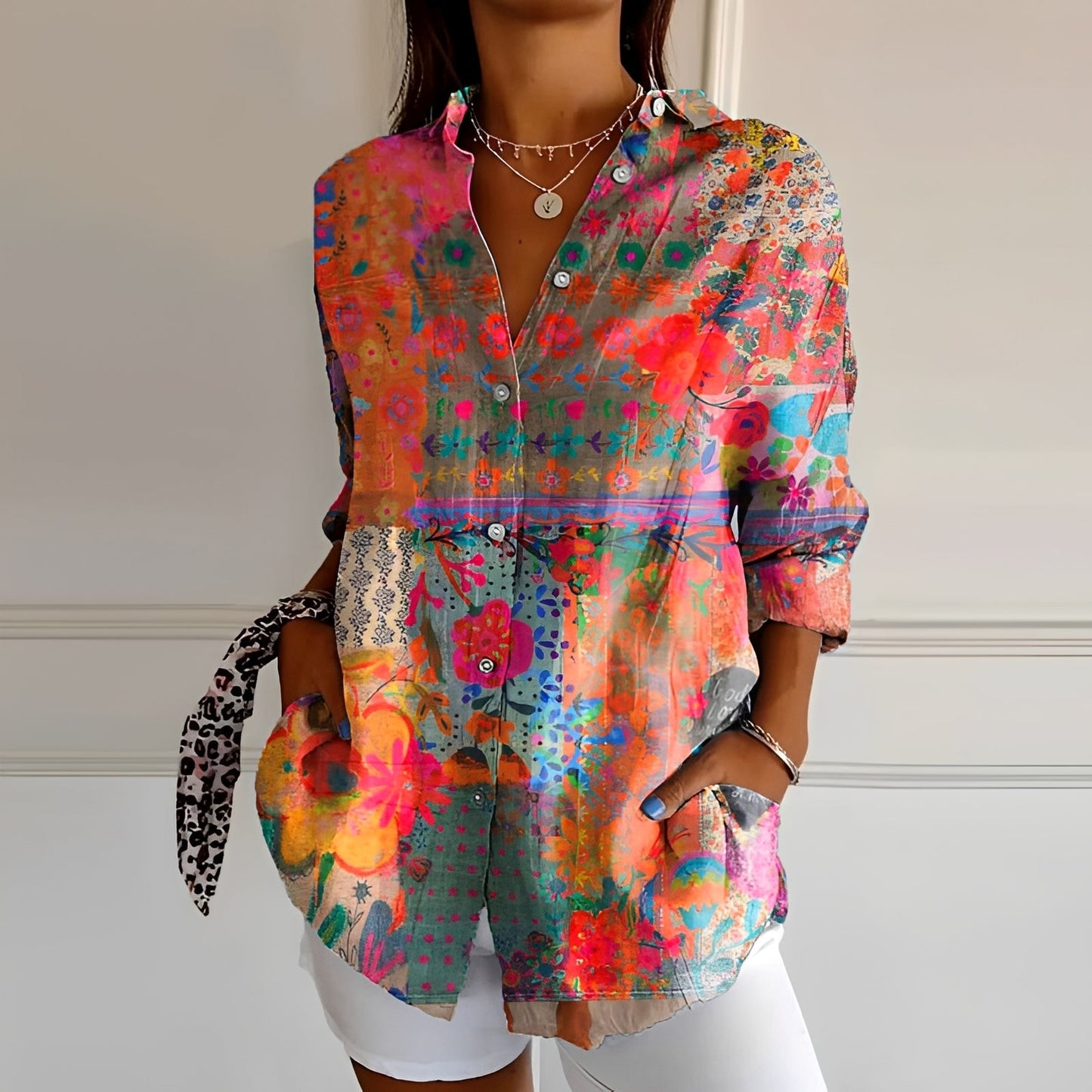Anna - Modische Bluse mit Print