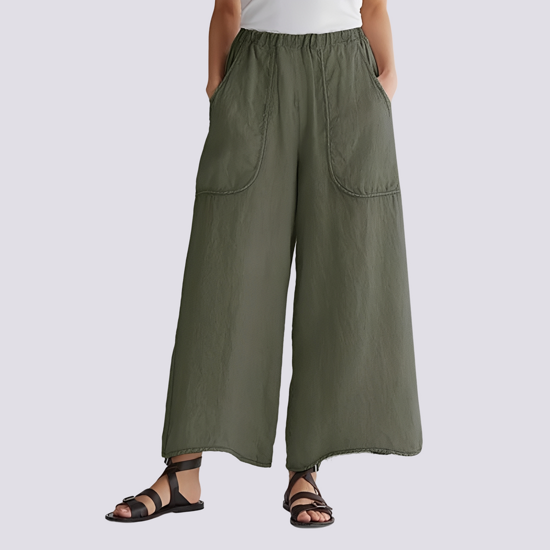 Angela - Bequeme Hose mit weiten Beinen für Damen