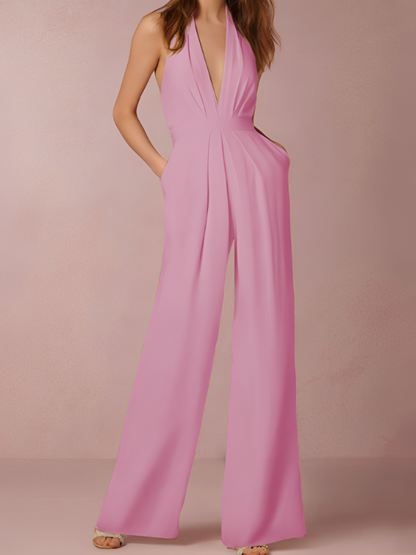 Katie - Eleganter Damenoverall mit weiten Beinen