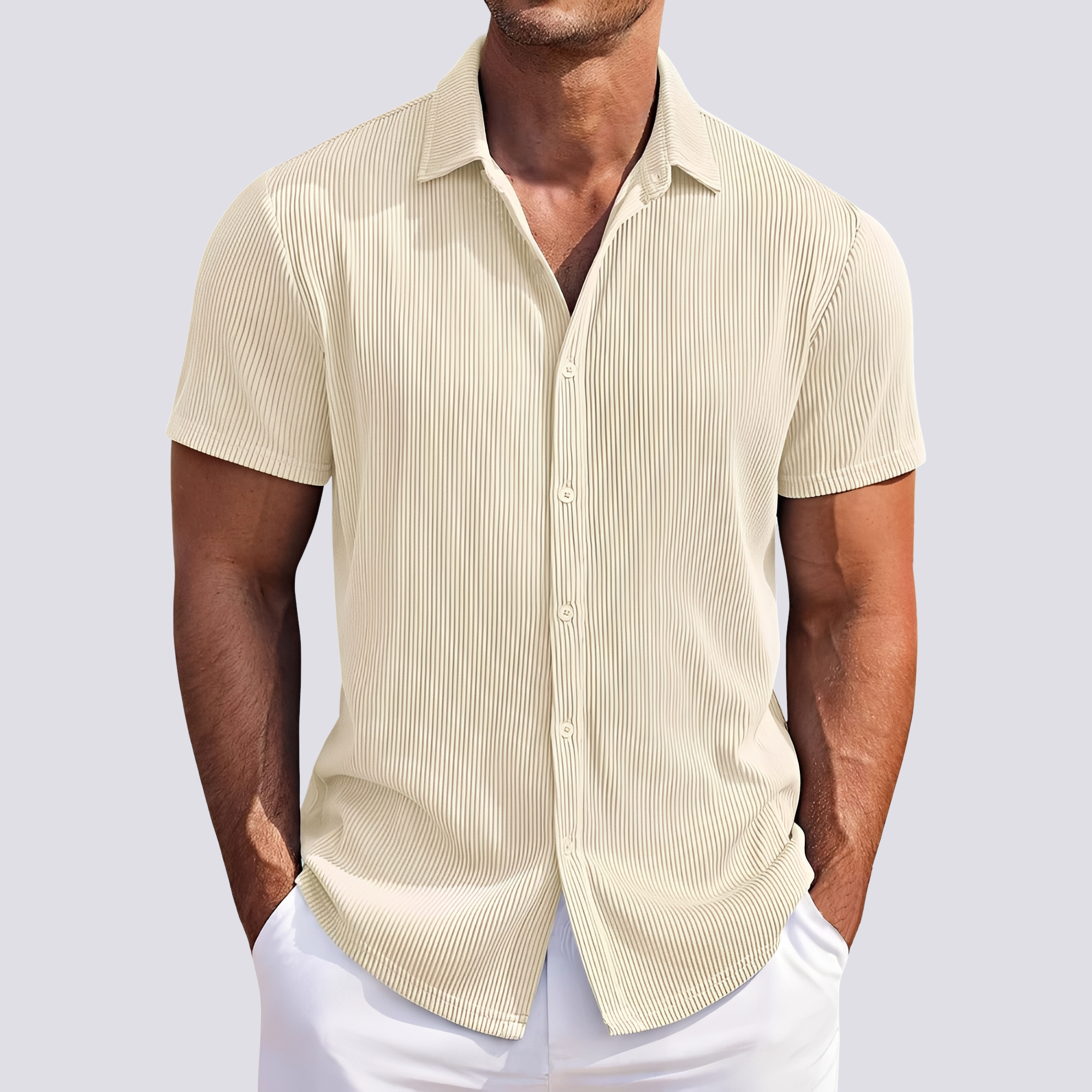 James - Elegantes gestreiftes Hemd für Herren
