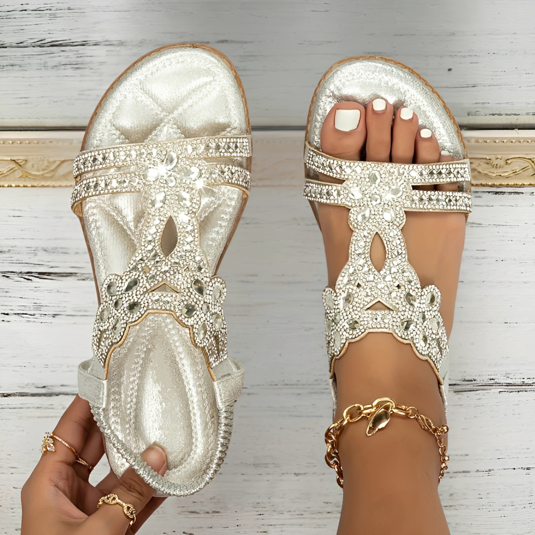 Rhian - Lockere Boho-Sandalen