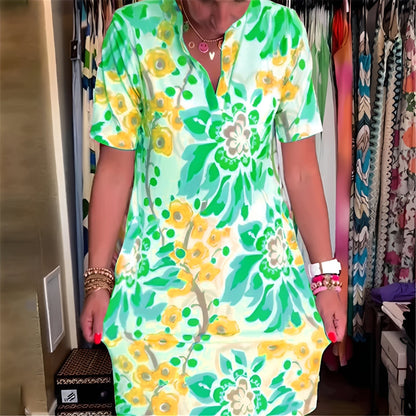 Abbie - Elegantes Kleid mit Blumenmuster für Frauen