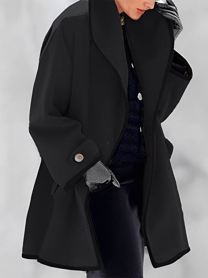 Mikayla - Warme Damen-Wolljacke mit Kapuze