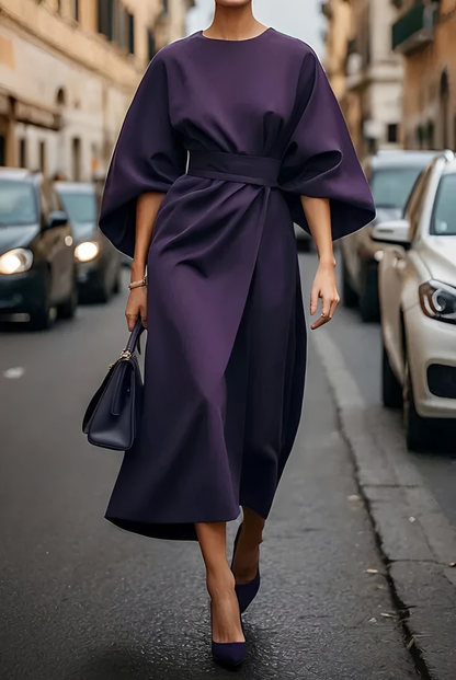 Vera - Schickes Midikleid mit Tailleakzent