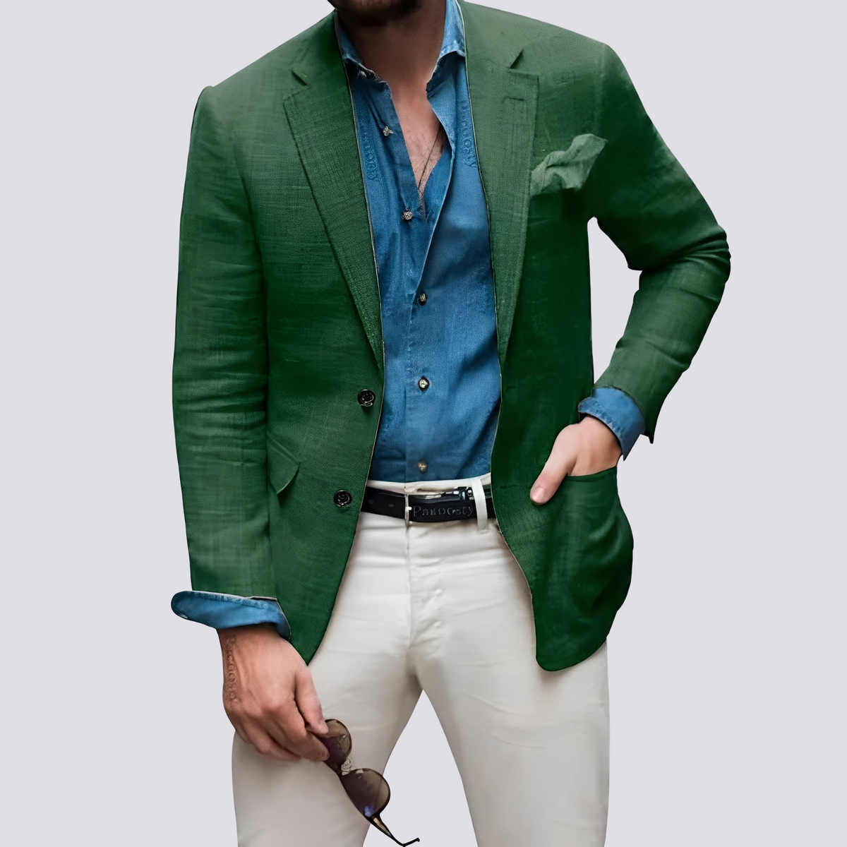 Glenn - Elegante Herrenjacke mit Knöpfen