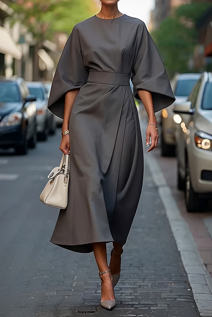 Vera - Schickes Midikleid mit Tailleakzent